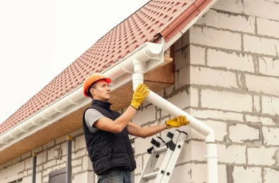 Pose et remplacement de gouttières à Houdan